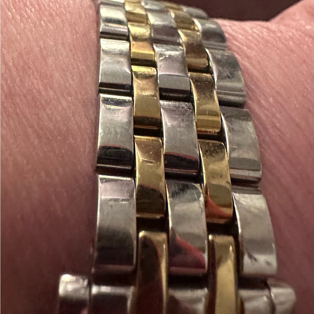Kate Spade Watch Silver, Gold, Opal Face, Diamond Accents, Elegant, Gently Loved - Picture 13 of 16